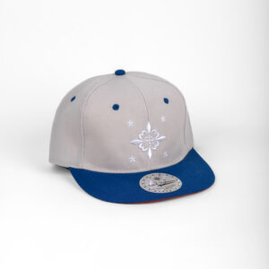 Édition 2013 6 pans Profil haut visière plate snapback gris/bleu