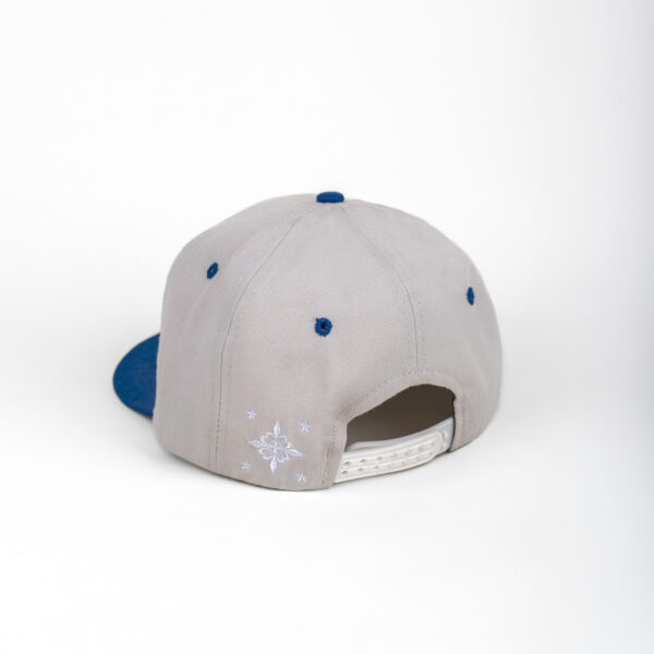 Édition 2013 6 pans Profil haut visière plate snapback gris/bleu – Image 3